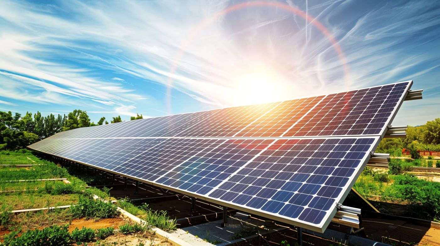 solar-panels-field-clear-blue-sky